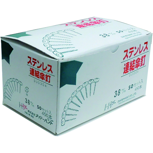 ■ダイドーハント　ステンレス連結傘釘パワースクリュー　１２ｘ６５　（３０連入） 00028152