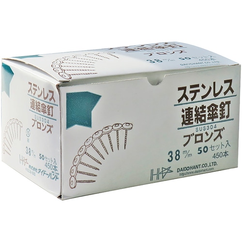 ■ダイドーハント　ステンレス連結傘釘パワースクリューブロンズ　１２ｘ６５　（３０連入） 00028157