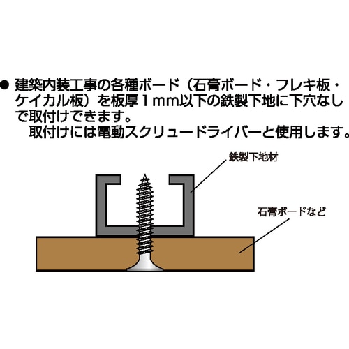 ■ダイドーハント　ステンレス　軽天ビス　フレキ　３．５ｘ５１　（Ｄ７）（３００） 00041589