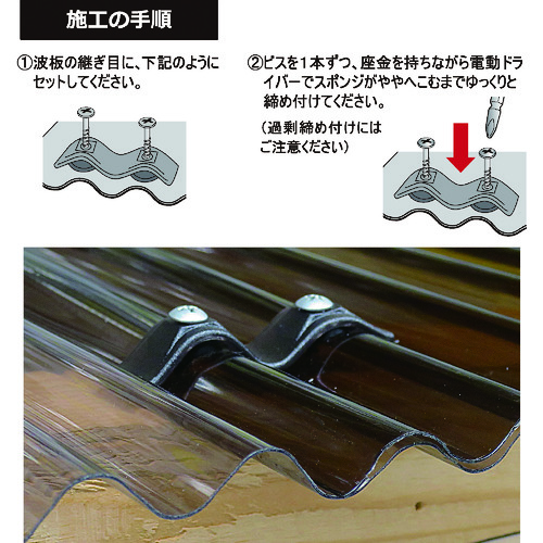 ダイドーハント　波板Ｗロック　１６個入　４．２Ｘ３５ｍｍ　ブロンズ 00045955