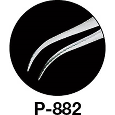 ■ＨＯＺＡＮ　先曲がりピンセット　１２０ｍｍ　P-882 P-882