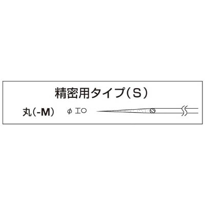 ■エビ　精密ダイヤヤスリ　５本組　丸　S5-M S5-M