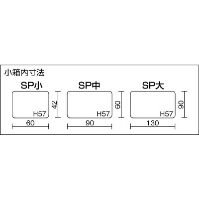 リングスター　ミスターパーツケース　ＳＰボックス　中　ブルー　SPBOXCHUB SPBOXCHUB