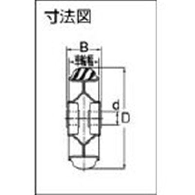 ■ＯＨ　プレスキャスター　車輪のみ　ゴム車　２００ｍｍ　OH35M200 OH35M200