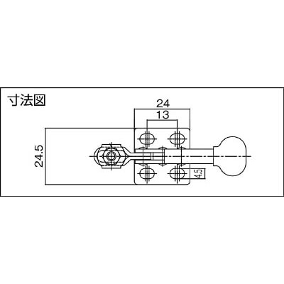 ■スーパー　下方押え型トグルクランプ（水平ハンドル式）　TD04F TD04F