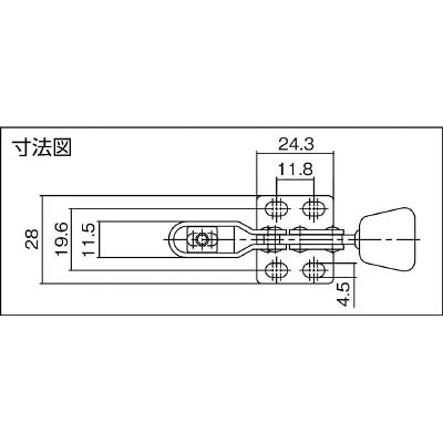 ■スーパー　下方押え型トグルクランプ（水平ハンドル式）　TD08F TD08F