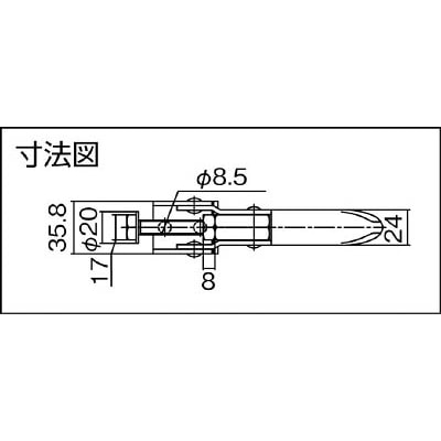 ■スーパー　引き止め専用型トグルクランプ　TLA160F TLA160F