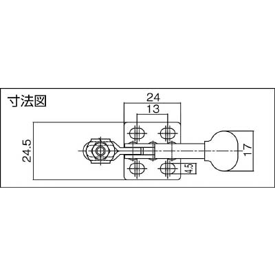 ■スーパー　下方押え型トグルクランプ（水平ハンドル式）　STD04F STD04F