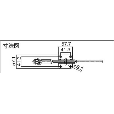 ■スーパー　下方押え型トグルクランプ（水平ハンドル式）　TDH550F TDH550F