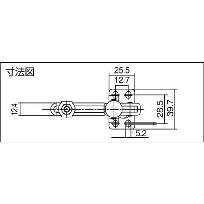 ■スーパー　下方押え型トグルクランプ（垂直ハンドル式）　TDV250FL TDV250FL