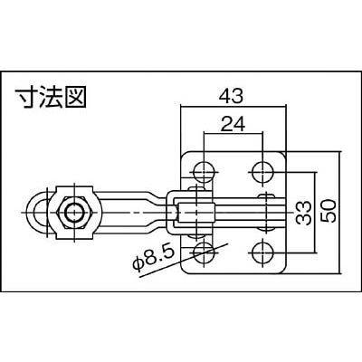■スーパー　下方押え型トグルクランプ（垂直ハンドル式）　STDA42F STDA42F