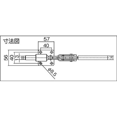 ■スーパー　横押し型トグルクランプ　TPX6F TPX6F