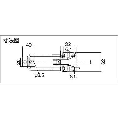 ■スーパー　引き止め型トグルクランプ　TLA400F TLA400F