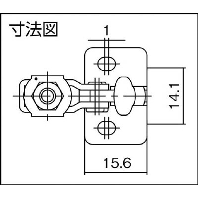 ■スーパー　下方押え型トグルクランプ（垂直ハンドル式）　TDS10F TDS10F