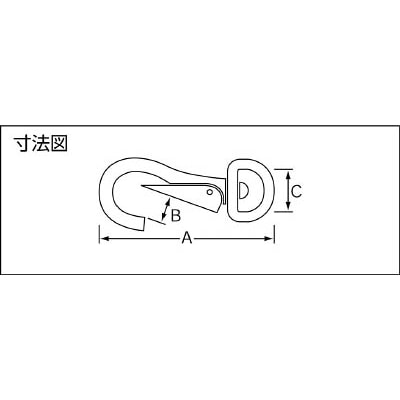 ■ニッサチェイン　鉄ゴールドスナップ　１０４ｍｍ　P-601 P-601