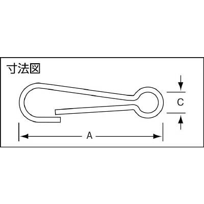 ■ニッサチェイン　ニッケル甲丸スナップ（２８ｍｍ×２０個入り）　TKS-107 TKS-107