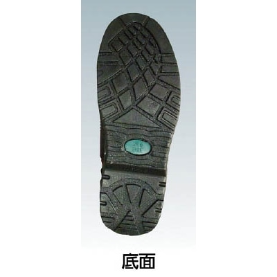 ■おたふく　安全シューズ静電半長靴マジックタイプ　２６．５ｃｍ　JW773265 JW773265