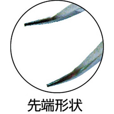 ■ＴＯＰ　ニードルノーズベントプライヤ　ステンレス製　ギザ付　１００ｍｍ　NN-100BN NN-100BN
