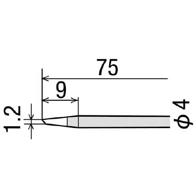 グット　替こて先φ４ＢＣ型ＫＳ２０～４０Ｒ用　R48BC R48BC
