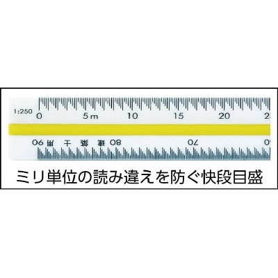 ＳＫ　三角スケール快段目盛　３０ｃｍ　TSB-30KD TSB-30KD