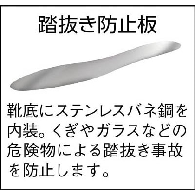 ■ミドリ安全(Midori Anzen) 　踏抜き防止板入りゴム長靴　２６．５ＣＭ　SDNG26.5 SDNG26.5