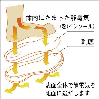 ■ミドリ安全(Midori Anzen) 　静電　超軽量　樹脂先芯入りスニーカーＳＬ－６１５Ｓ　２６．０ＣＭ　SL615SBK26.0 SL615SBK26.0