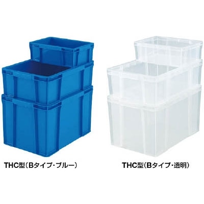 ■トラスコ中山(TRUSCO)　ＴＨＣ型コンテナ　有効内寸１６６Ｘ１０６Ｘ８６　透明　THC-02B　TM THC-02B　TM