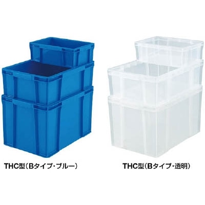 ■トラスコ中山(TRUSCO)　ＴＨＣ型コンテナ　有効内寸３７５Ｘ２４５Ｘ１３４　透明　THC-13B　TM THC-13B　TM