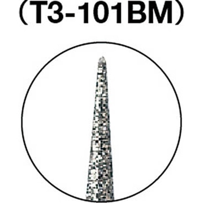 ■トラスコ中山(TRUSCO)　ＣＢＮバー　Φ１．８Ｘ刃長１０Ｘ軸３　＃１４０　T3-101BM T3-101BM