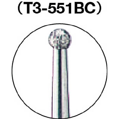 ■トラスコ中山(TRUSCO)　ＣＢＮバー　Φ２Ｘ軸３　＃１００　T3-551BC T3-551BC