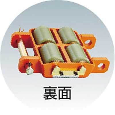 ■トラスコ中山(TRUSCO)　オレンジローラー　ウレタン車輪付　標準型　２ＴＯＮ　TUW-2S TUW-2S