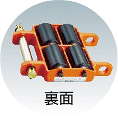 ■トラスコ中山(TRUSCO)　オレンジローラー　ウレタン車輪付　低床型　１ＴＯＮ　TUW-1T TUW-1T