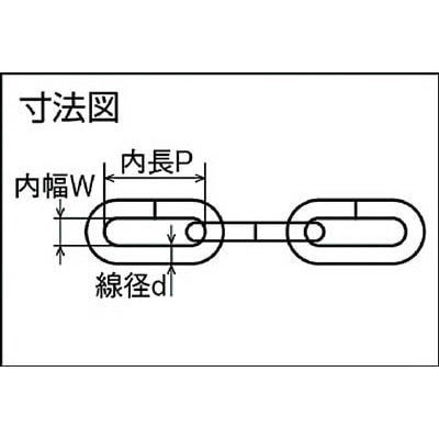 ■トラスコ中山(TRUSCO)　ユニクロカットチェーン　６．５ｍｍＸ５ｍ  TIC-655 TIC-655