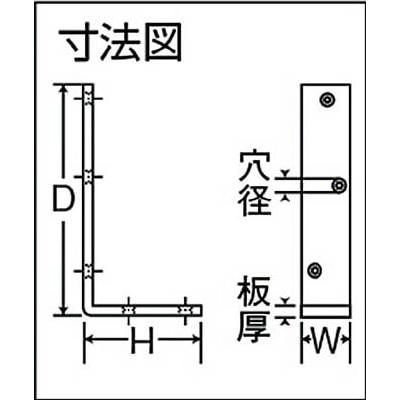 ■トラスコ中山(TRUSCO)　ユニクロワイド棚受　７５ｘ１５０  TUWT-75X150 TUWT-75X150