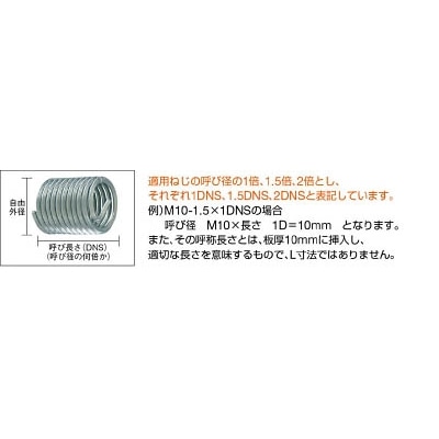 ■トラスコ中山(TRUSCO)　スプリュー　Ｍ３Ｘ０．５　１０個入  P-M305X1DNS  (10ｺｲﾘ) P-M305X1DNS (10ｺｲﾘ)