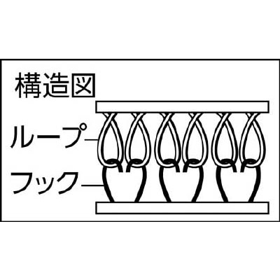 ■トラスコ中山(TRUSCO)　マジックテープ　強粘着　幅２５ｍｍＸ長さ１ｍ　白　TMSD-25-W TMSD-25-W