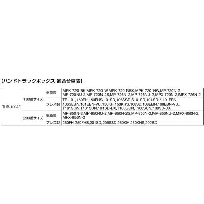 ■トラスコ中山(TRUSCO)　ハンドトラックボックス蓋なし６５０×４７０　THB-100AE THB-100AE