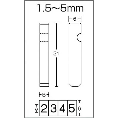 ■トラスコ中山(TRUSCO)　ホルダー式精密刻印　３ｍｍ　SHK-30 SHK-30