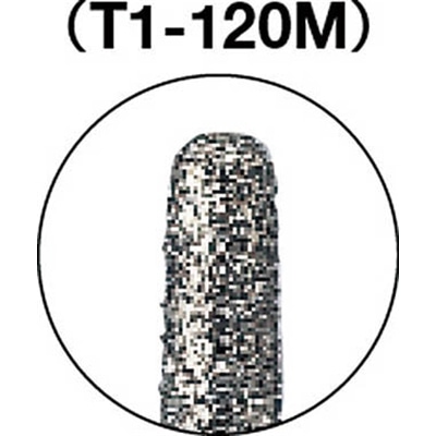 ■トラスコ中山(TRUSCO)　ダイヤモンドバー　Φ１．８Ｘ刃長１０Ｘ軸１．６　＃１４０　T1-120M T1-120M