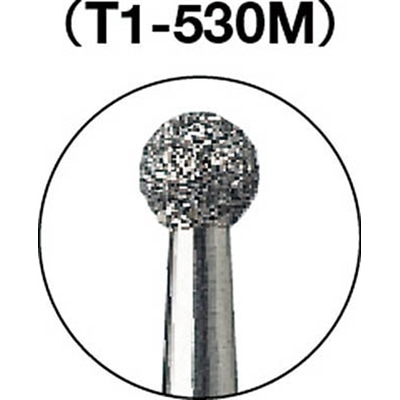 ■トラスコ中山(TRUSCO)　ダイヤモンドバー　Φ１．８Ｘ軸１．６　＃１４０　T1-530M T1-530M