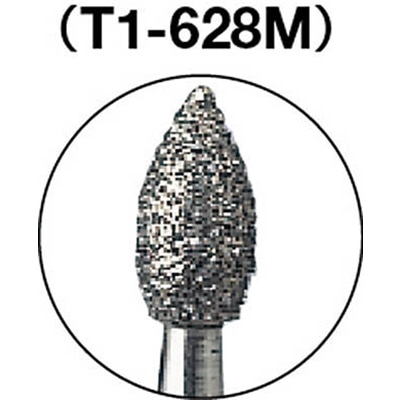 ■トラスコ中山(TRUSCO)　ダイヤモンドバー　Φ１．８Ｘ刃長３．５Ｘ軸１．６　＃１４０　T1-628M T1-628M