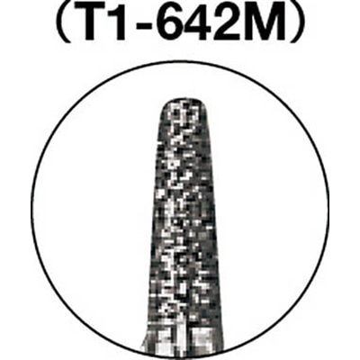 ■トラスコ中山(TRUSCO)　ダイヤモンドバー　Φ１．４Ｘ刃長４Ｘ軸１．６　＃１４０　T1-642M T1-642M