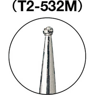 ■トラスコ中山(TRUSCO)　ダイヤモンドバー　Φ０．９Ｘ軸２．３５　＃１４０　T2-532M T2-532M