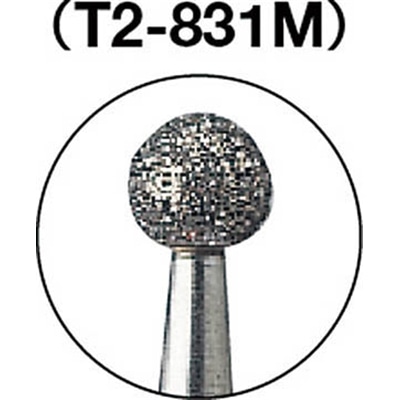 ■トラスコ中山(TRUSCO)　ダイヤモンドバー　Φ２．５Ｘ軸２．３５　＃１４０　T2-831M T2-831M