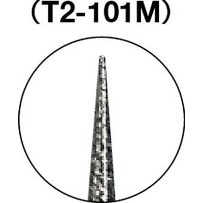 ■トラスコ中山(TRUSCO)　ダイヤモンドバー　Φ１．８Ｘ刃長７Ｘ軸２．３５　＃１４０　T2-101M T2-101M