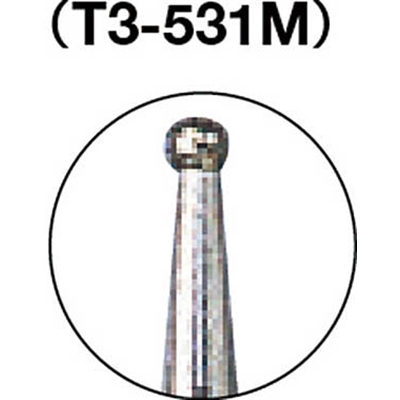 ■トラスコ中山(TRUSCO)　ダイヤモンドバー　Φ１．２Ｘ軸３　＃１４０　T3-531M T3-531M
