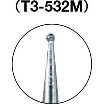 ■トラスコ中山(TRUSCO)　ダイヤモンドバー　Φ０．９Ｘ軸３　＃１４０　T3-532M T3-532M