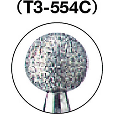 ■トラスコ中山(TRUSCO)　ダイヤモンドバー　Φ５Ｘ軸３　＃１００　T3-554C T3-554C