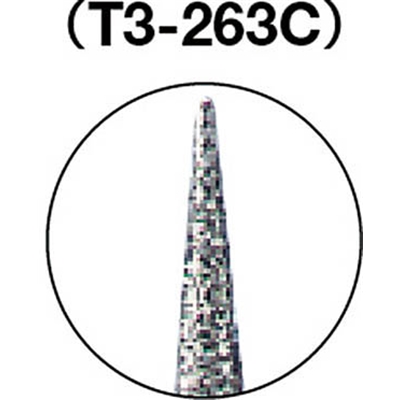 トラスコ中山(TRUSCO)　ダイヤモンドバー　Φ５Ｘ刃長２４．４Ｘ軸３　＃１００　T3-263C T3-263C