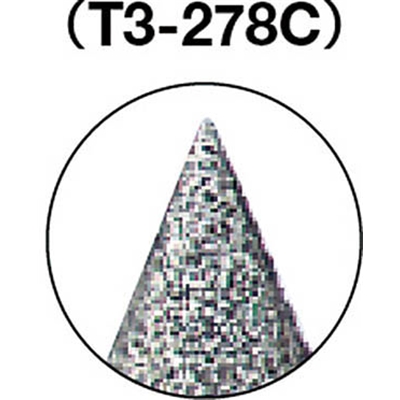 ■トラスコ中山(TRUSCO)　ダイヤモンドバー　Φ１０Ｘ刃長１１．８Ｘ軸３　＃１００　T3-278C T3-278C